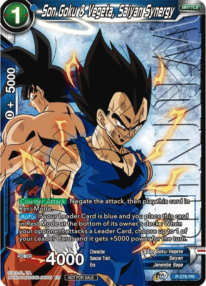 Son Goku & Vegeta, Saiyan Synergy (Unison Warrior Series Tournament Pack Vol.3 · Winner Stamped)