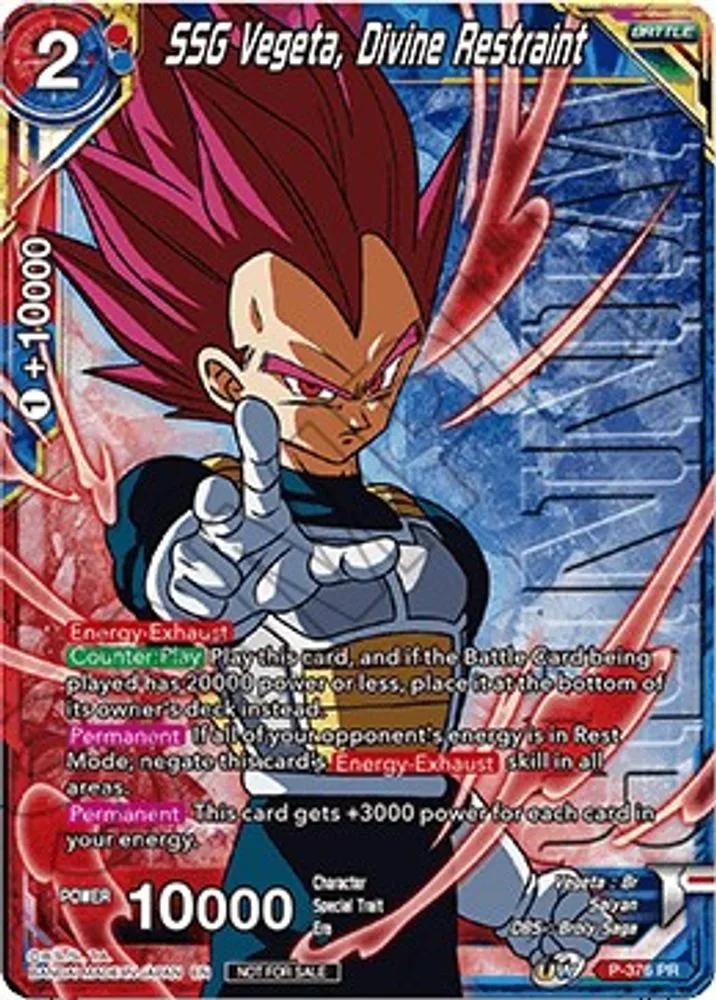 SSG Vegeta, Divine Restraint (Tournament Pack Vol. 7 · Winner)