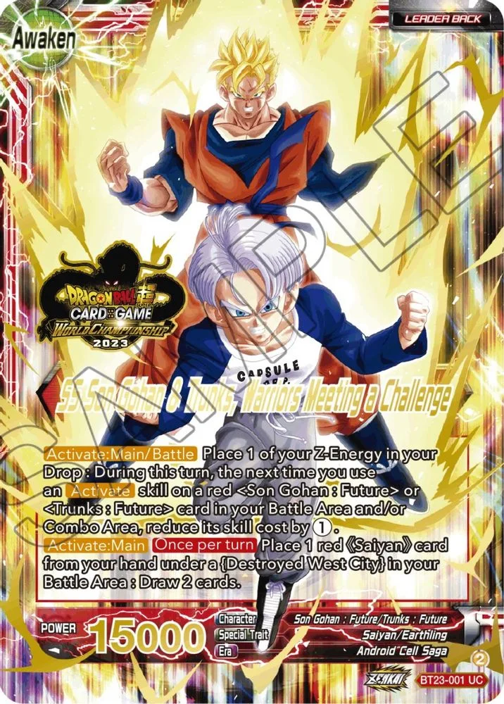Son Gohan & Trunks // SS Son Gohan & Trunks, Warriors Meeting a Challenge (2023 Worlds ZENKAI 06 Leader Set)
