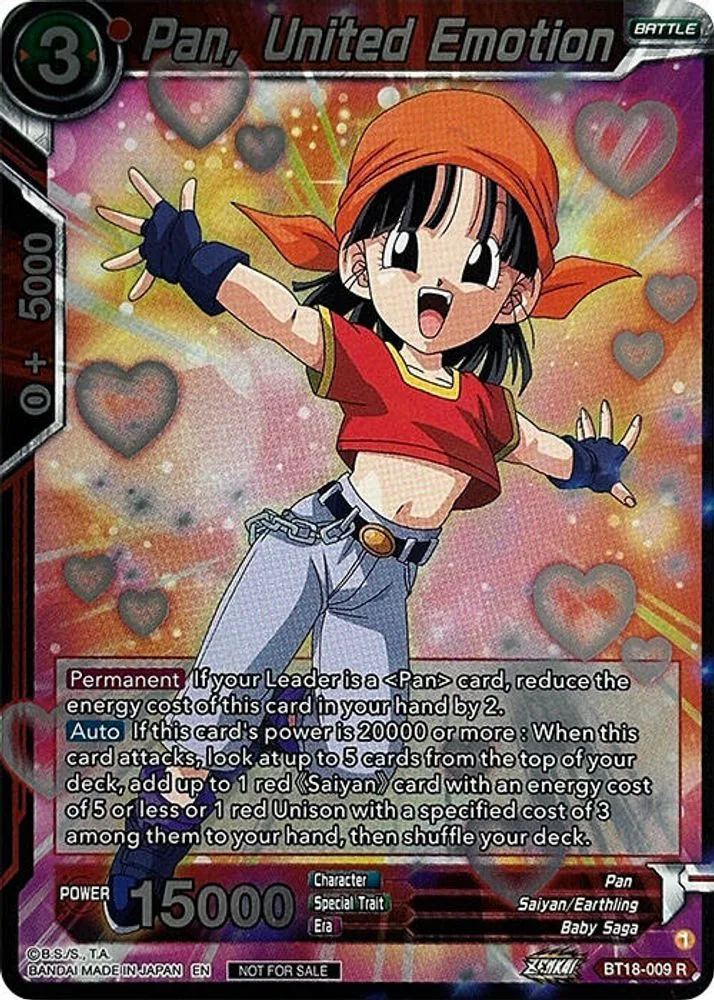 Pan, United Emotion (Zenkai Series Pack Vol.1)