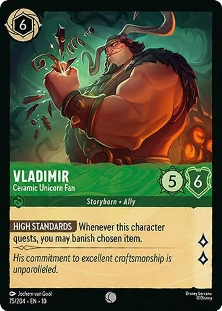 Vladimir - Ceramic Unicorn Fan