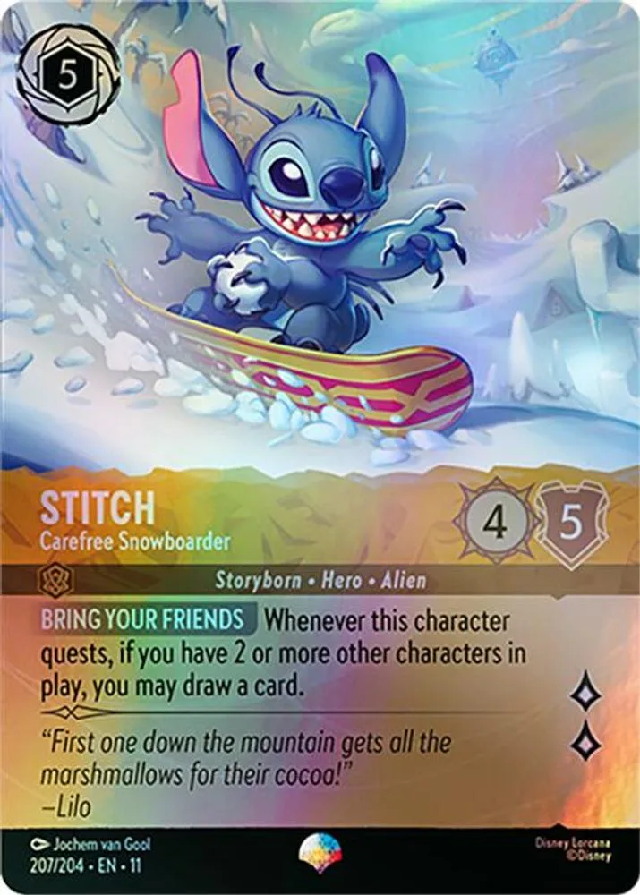 Stitch - Carefree Snowboarder (Epic)