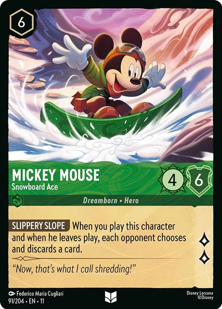 Mickey Mouse - Snowboard Ace