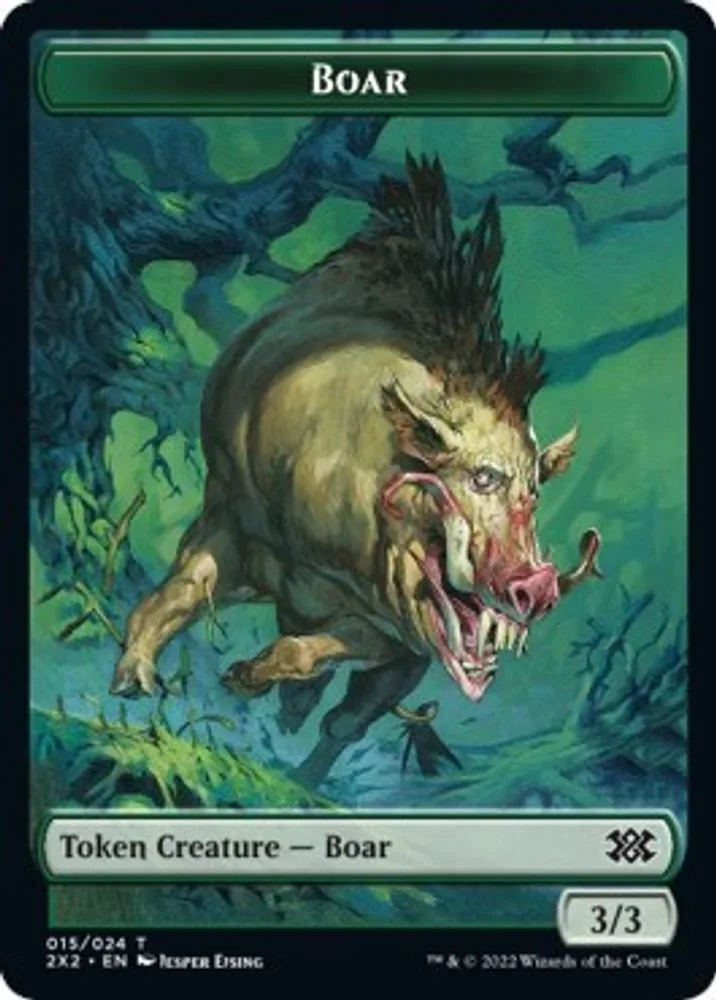 Boar // Vampire Double-Sided Token