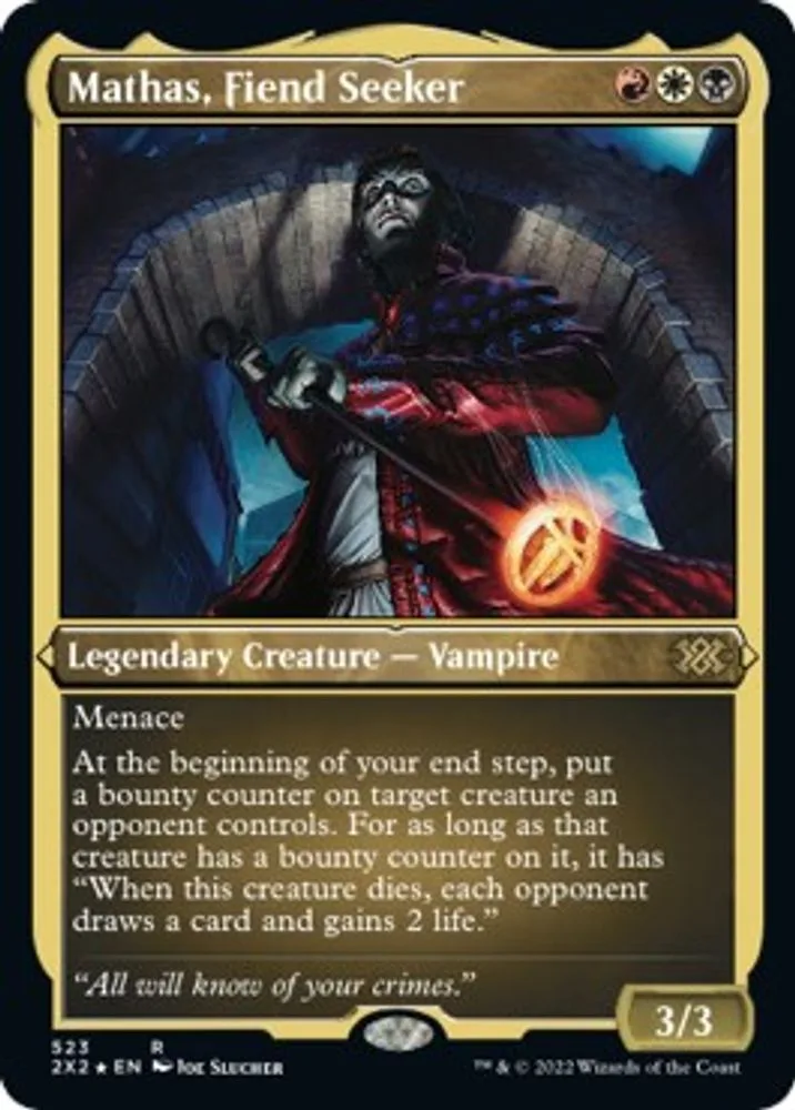 Mathas, Fiend Seeker (Foil Etched)