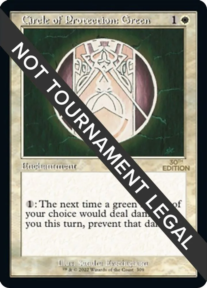 Circle of Protection: Green (Retro Frame)