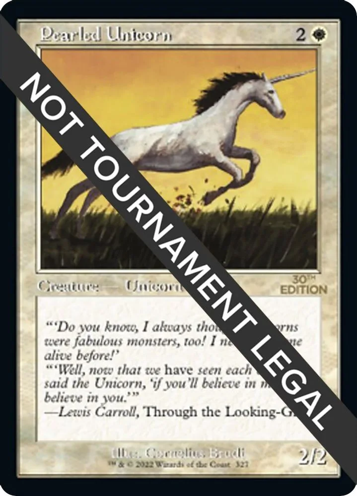 Pearled Unicorn (Retro Frame)