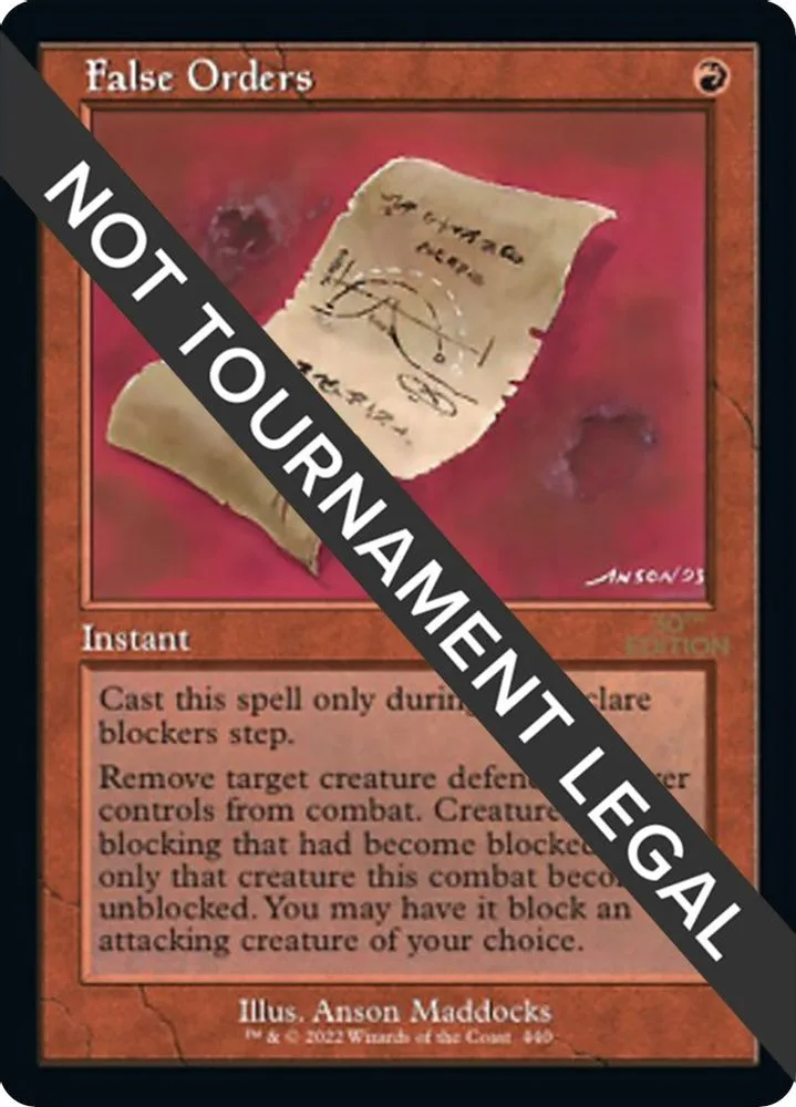 False Orders (Retro Frame)