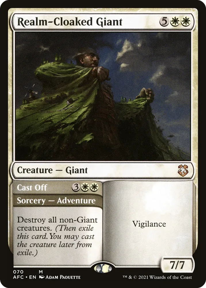 Realm-Cloaked Giant // Cast Off