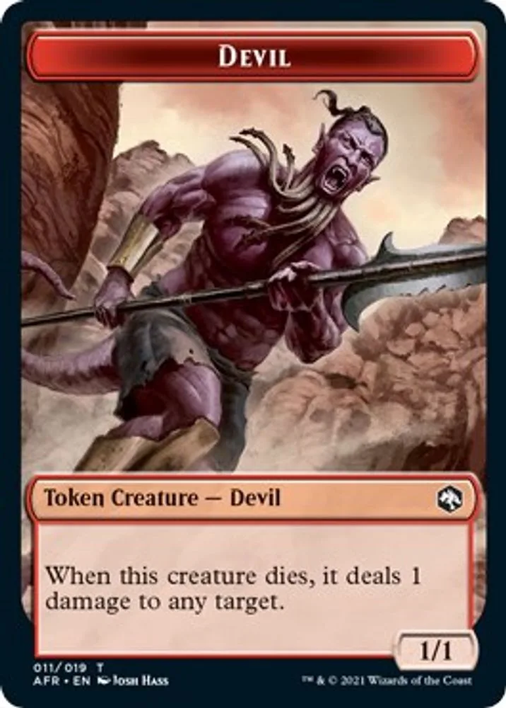 Devil // Faerie Dragon Double-Sided Token