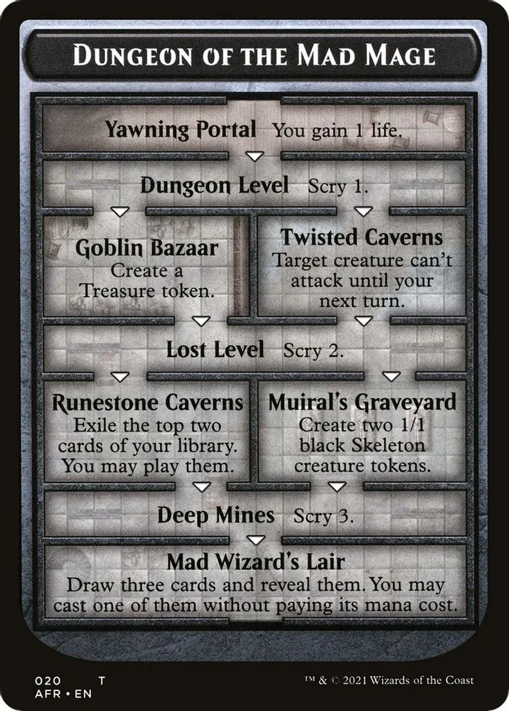 Dungeon of the Mad Mage // Tomb of Annihilation Double-Sided Token