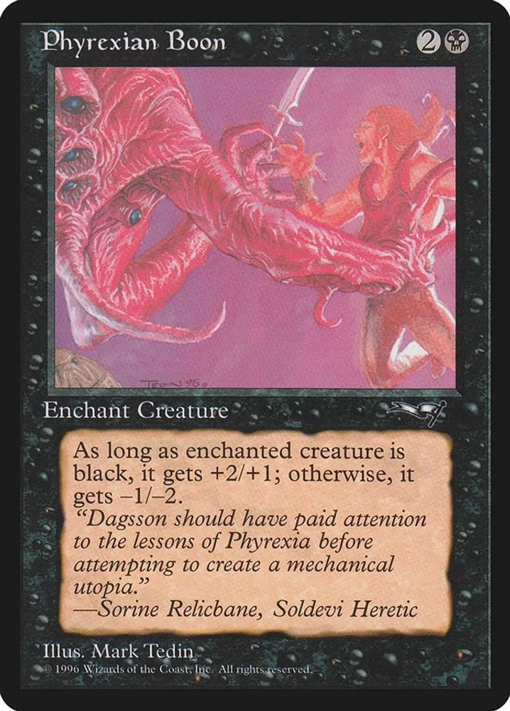 Phyrexian Boon (Man Held Aloft)