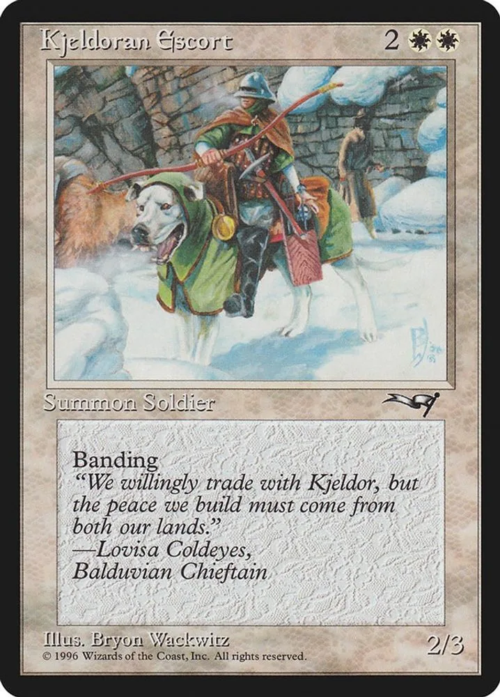 Kjeldoran Escort (Green Blanketed Dog)