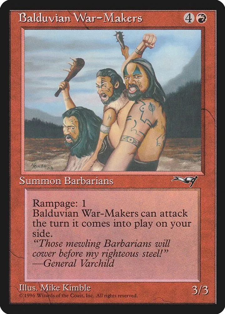 Balduvian War-Makers (Gen. Varchild Flavor)