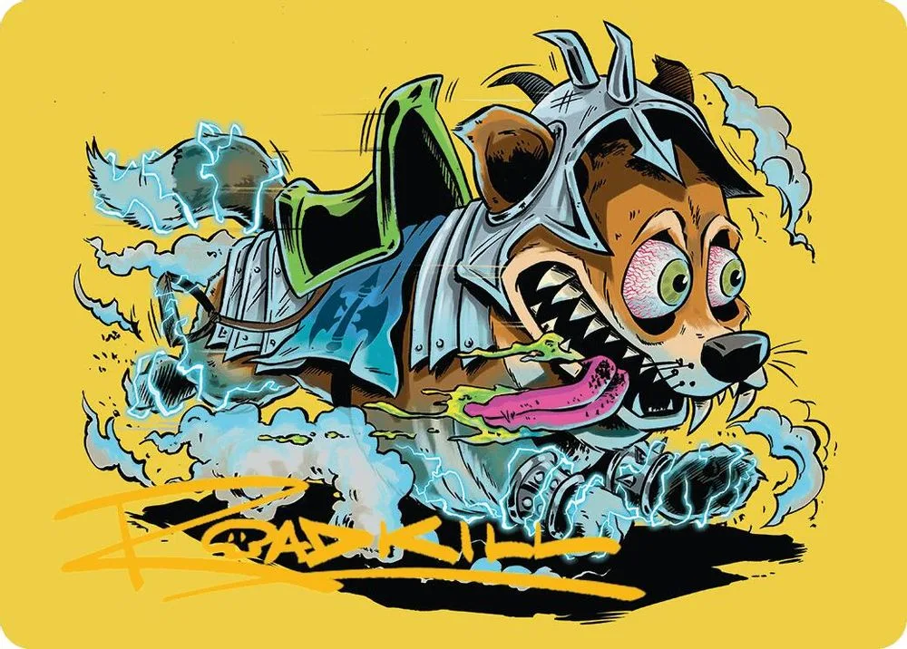 District Mascot Art Card (50/54 · Gold-Stamped Signature)
