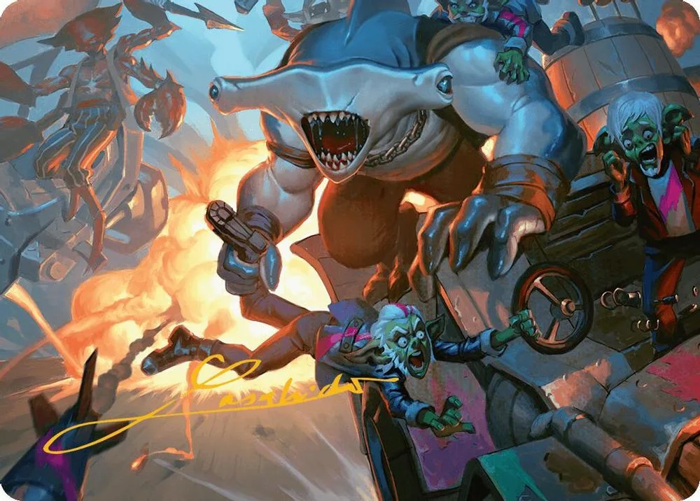 Trade the Helm Art Card (Gold-Stamped Signature)