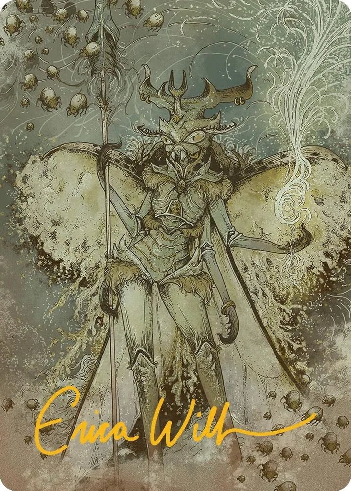 Aatchik, Emerald Radian Art Card (6/54 · Gold-Stamped Signature)