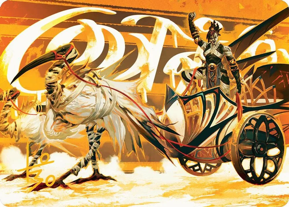 Skyseer's Chariot Art Card (Gold-Stamped Signature)