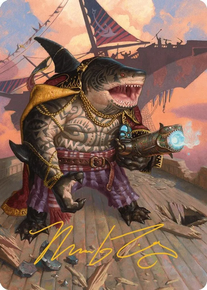 Captain Howler, Sea Scourge Art Card (4/54 · Gold-Stamped Signature)