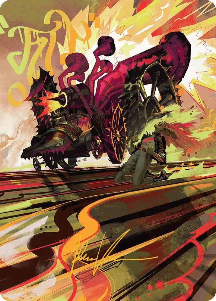 Rocketeer Boostbuggy Art Card (Gold-Stamped Signature)