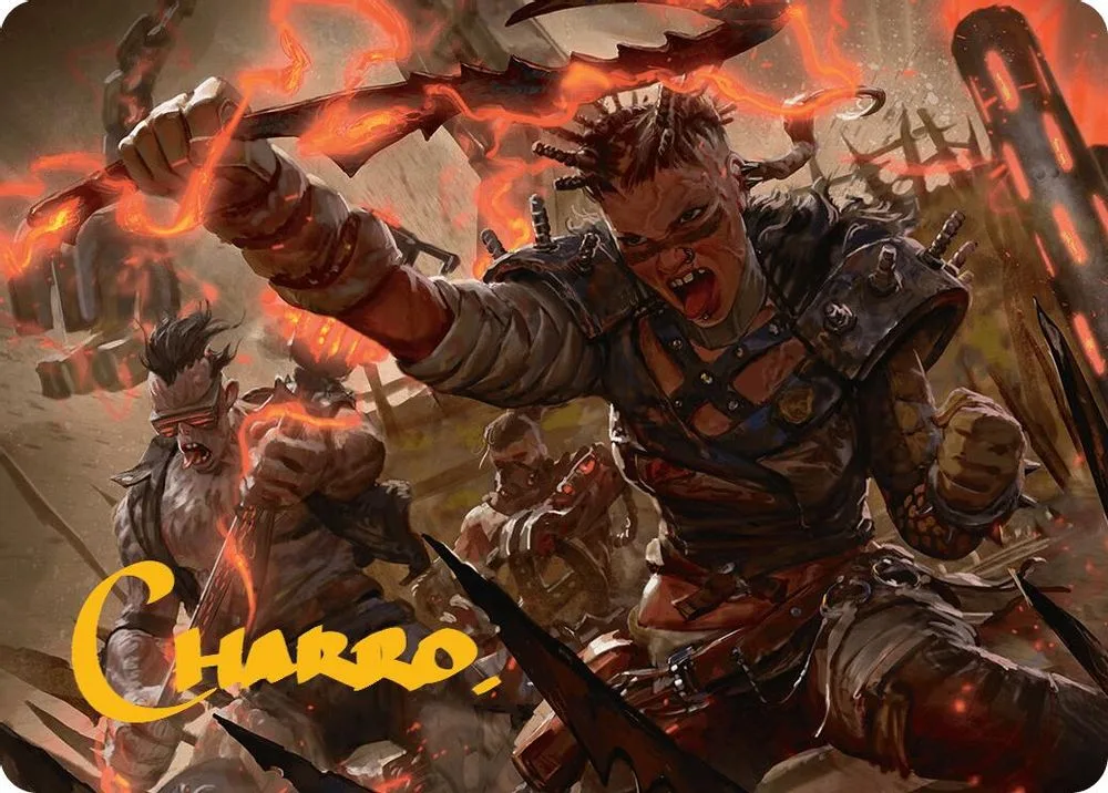 Far Fortune, End Boss Art Card (11/54 · Gold-Stamped Signature)
