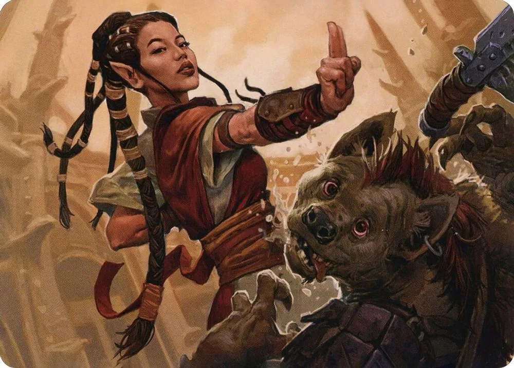 Half-Elf Monk Art Card