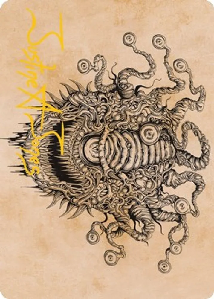 Baleful Beholder (Showcase) Art Card (Gold-Stamped Signature)