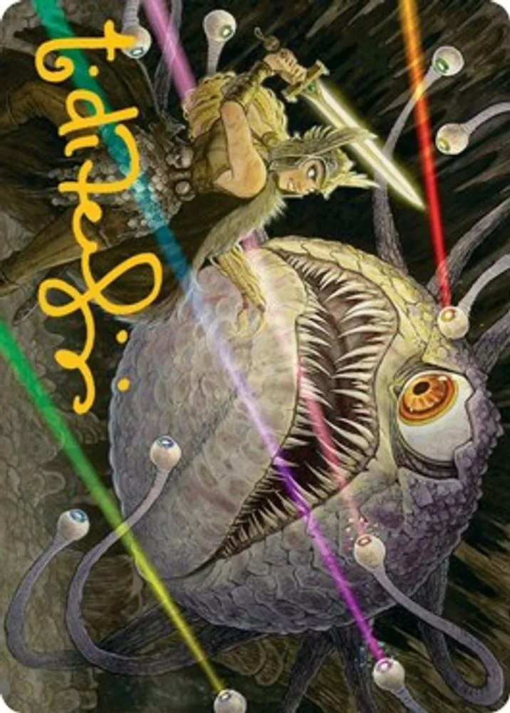 Hive of the Eye Tyrant Art Card (Gold-Stamped Signature)