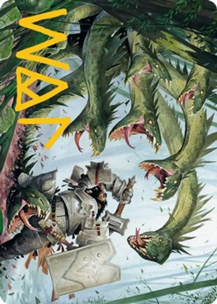 Lair of the Hydra Art Card (Gold-Stamped Signature)
