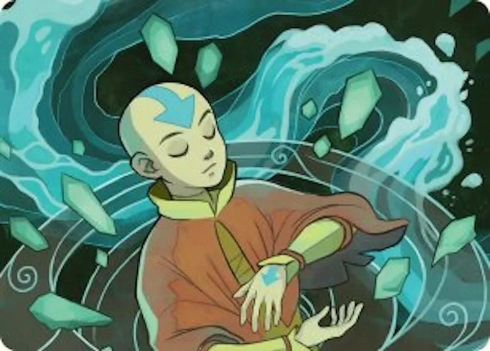 Aang, at the Crossroads Art Card