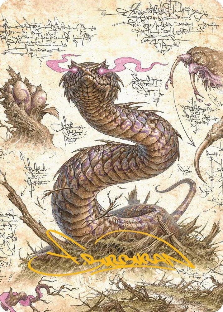Rottenmouth Viper Art Card (Gold-Stamped Signature)