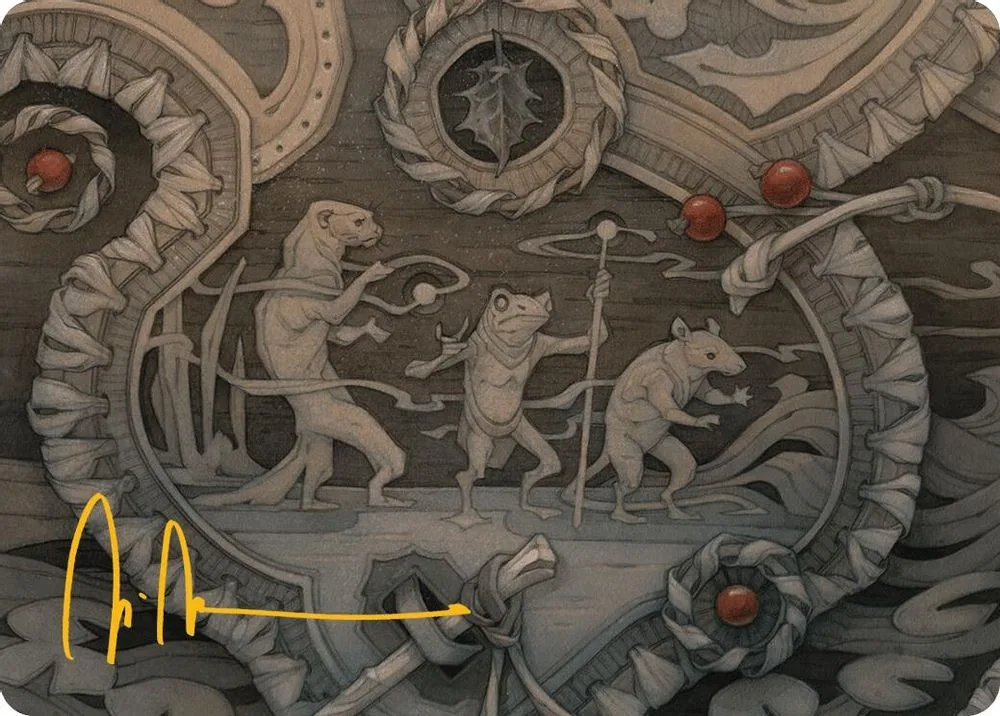 Season of Weaving Art Card (Gold-Stamped Signature)