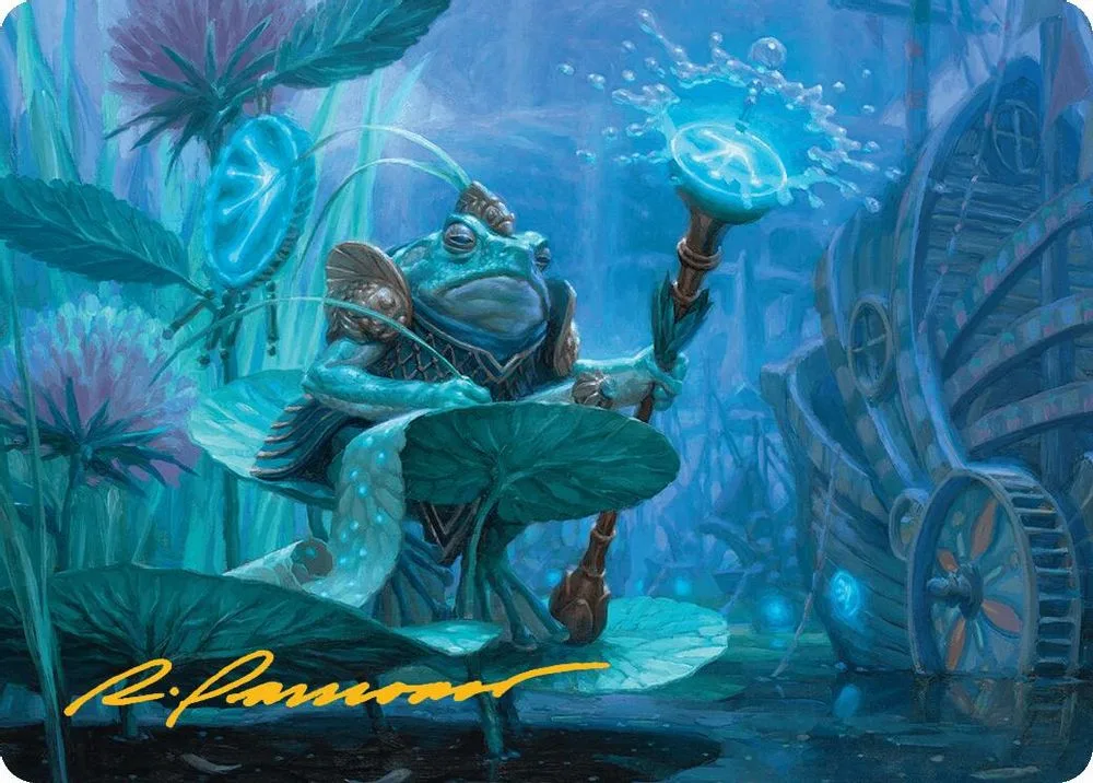 Dour Port-Mage Art Card (Gold-Stamped Signature)
