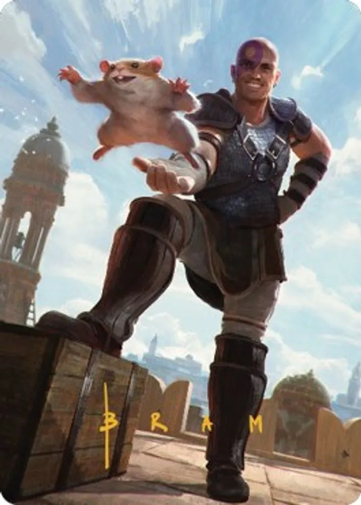 Minsc & Boo, Timeless Heroes Art Card (72/81 · Gold-Stamped Signature)