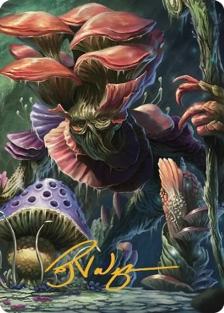 Myconid Adult Art Card (Gold-Stamped Signature)