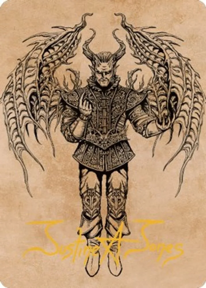 Raphael, Fiendish Savior Art Card (75/81 · Gold-Stamped Signature)