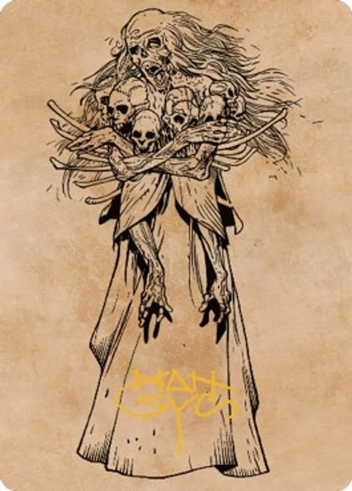 Myrkul, Lord of Bones Art Card (73/81 · Gold-Stamped Signature)