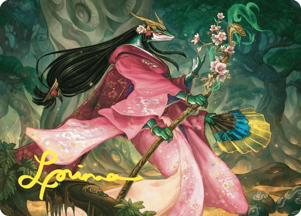 Sakiko, Mother of Summer Art Card (Gold-Stamped Signature)