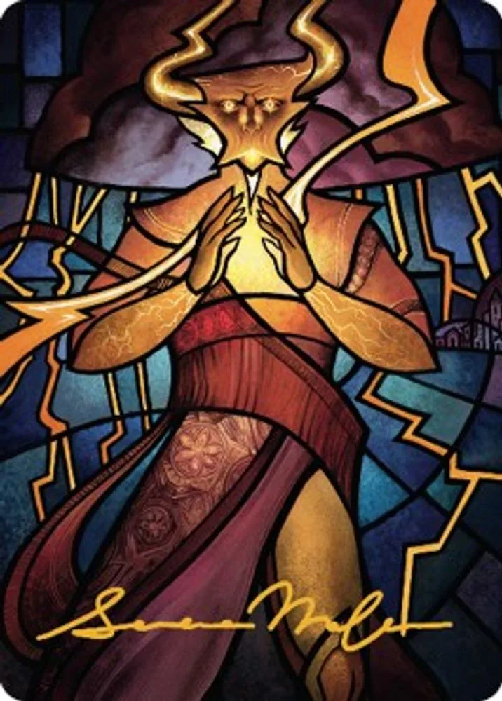 Najal, the Storm Runner Art Card (Gold-Stamped Signature)