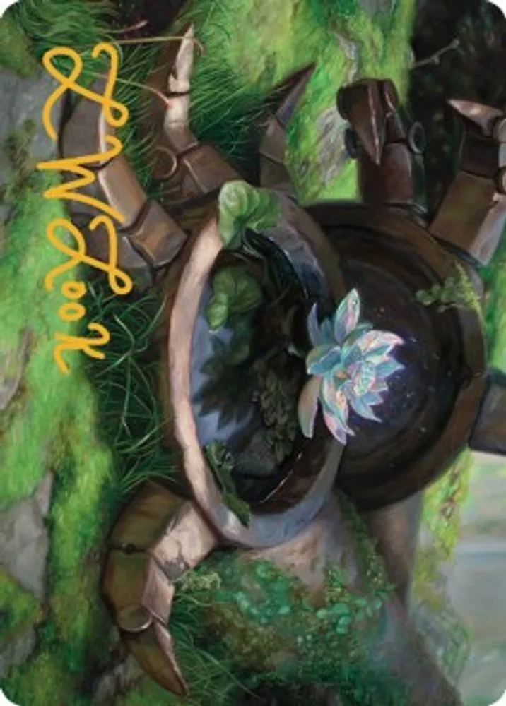 Timeless Lotus Art Card (Gold-Stamped Signature)