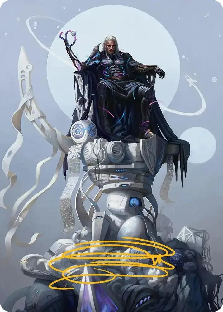 Tezzeret, Cruel Captain Art Card (35/54 · Gold-Stamped Signature)