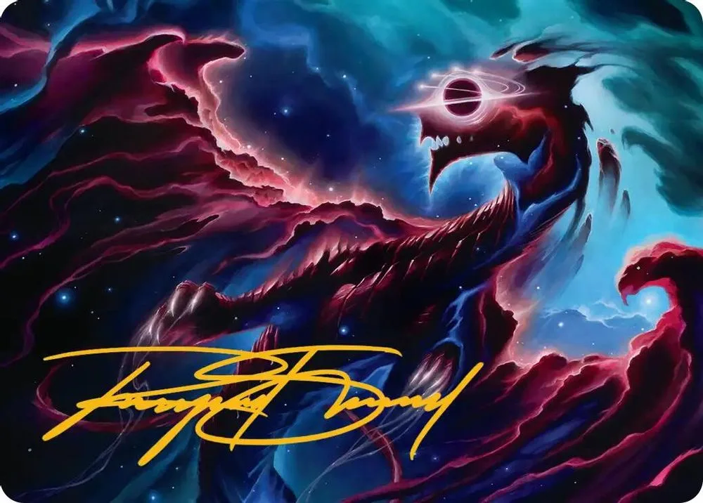 Nova Hellkite Art Card (18/54 · Gold-Stamped Signature)