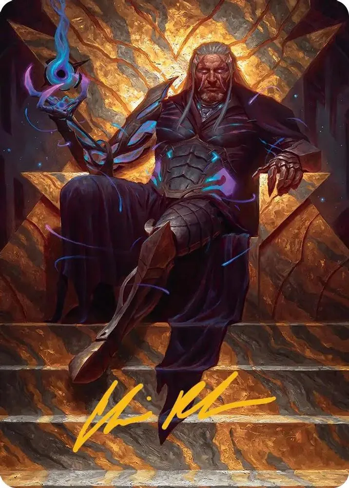 Tezzeret, Cruel Captain Art Card (1/54 · Gold-Stamped Signature)