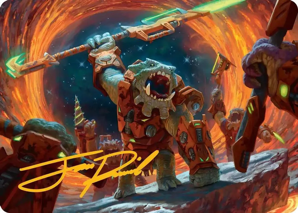 Frontline War-Rager Art Card (Gold-Stamped Signature)