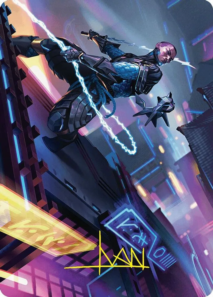 Kaito, Cunning Infiltrator Art Card (51/54 · Gold-Stamped Signature)