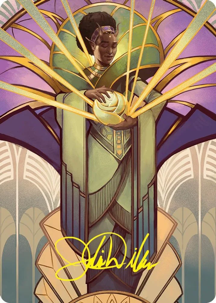 Bloom Tender Art Card (54/54 · Gold-Stamped Signature)