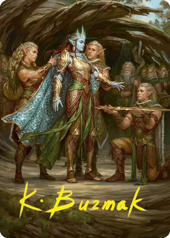 Lathril, Blade of the Elves Art Card (48/54 · Gold-Stamped Signature)