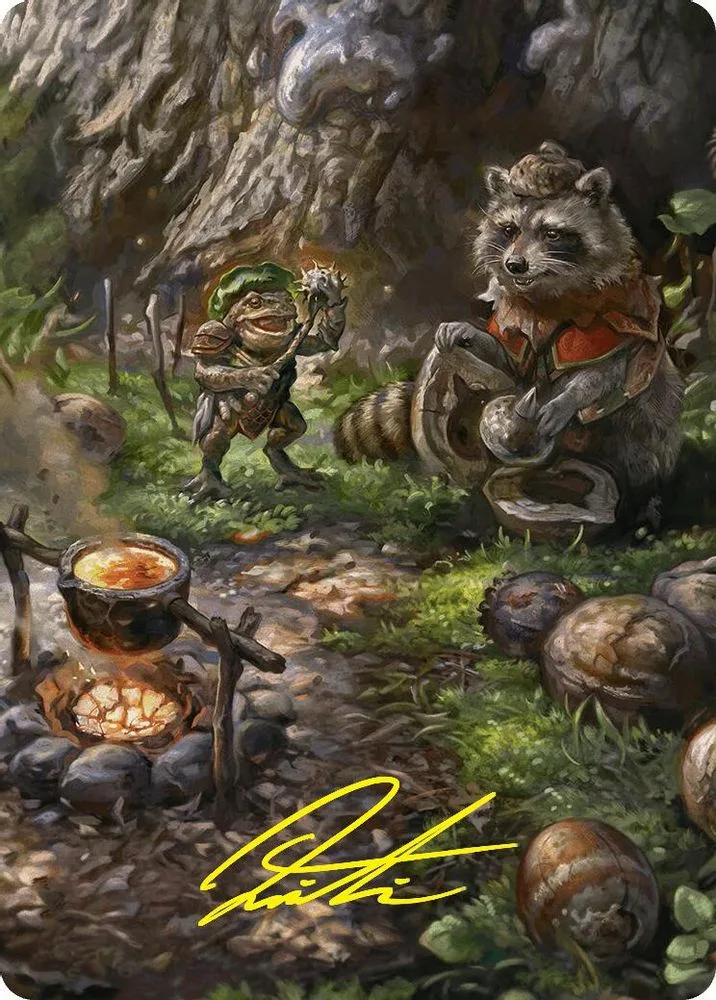 Sylvan Scavenging Art Card (46/54 · Gold-Stamped Signature)