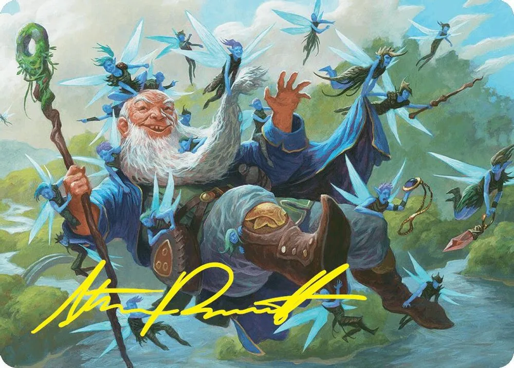 Mischievous Mystic Art Card (7/54 · Gold-Stamped Signature)