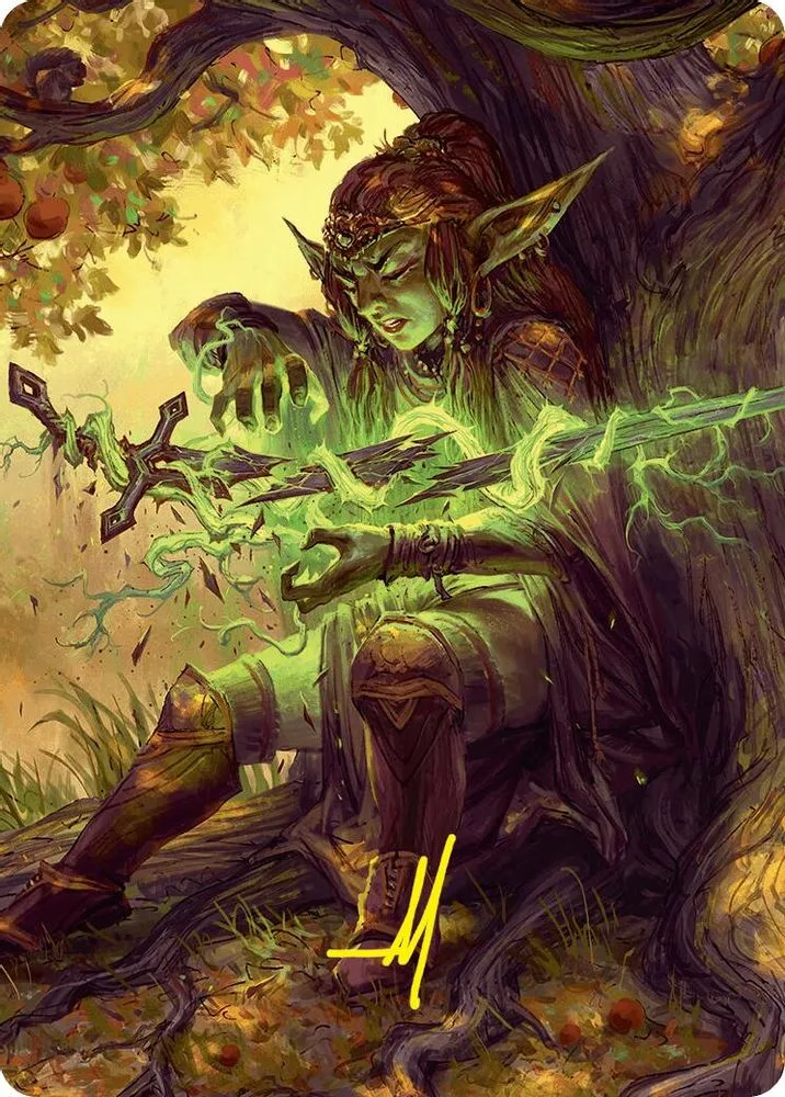 Reclamation Sage Art Card (45/54 · Gold-Stamped Signature)